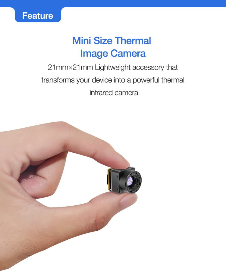 Mini 256 * 192 Infraruĝa Termika Fotila Modulo