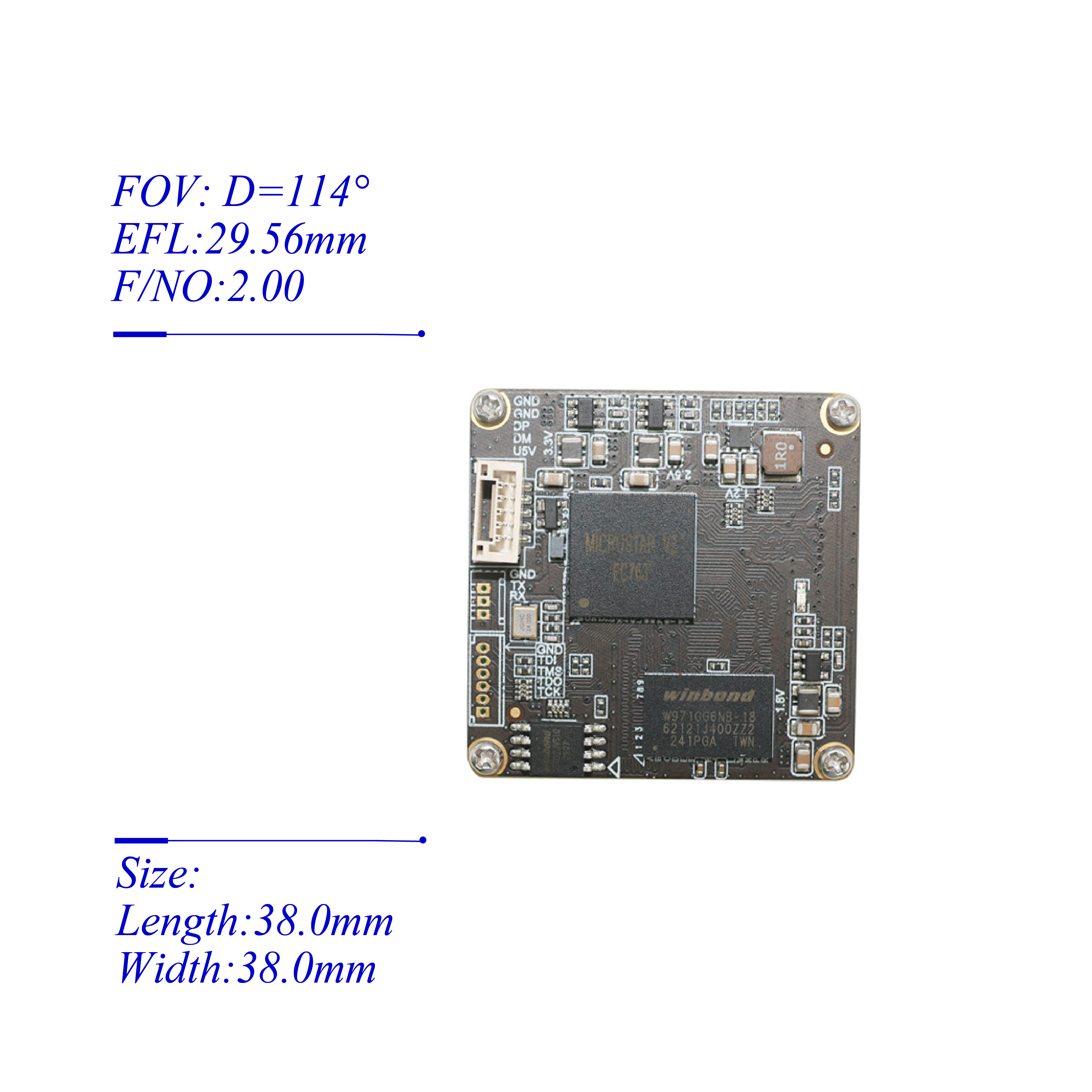 HAMPO-USB-M2-48100-F114 48MP M12 Fixed Focus USB 2.0 Camera Module (5)_主图3