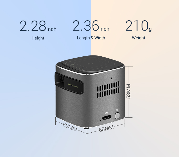 Smart 480P DLP Mini bærbar projektor