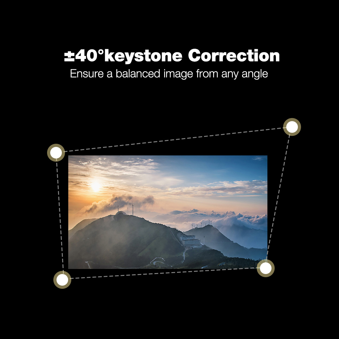 4K-stödd Android 480P smart bärbar projektor