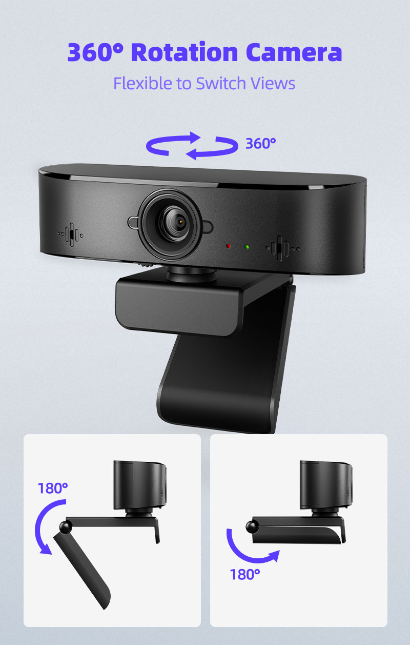 Tania nowa kamera internetowa 1080P przy 30 kl./s z osłoną prywatności