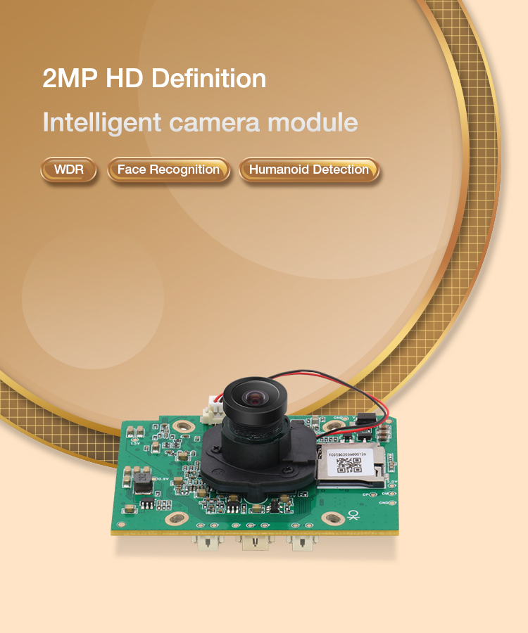 Dvigubos operacinės sistemos H.264 Imx307 kameros modulis