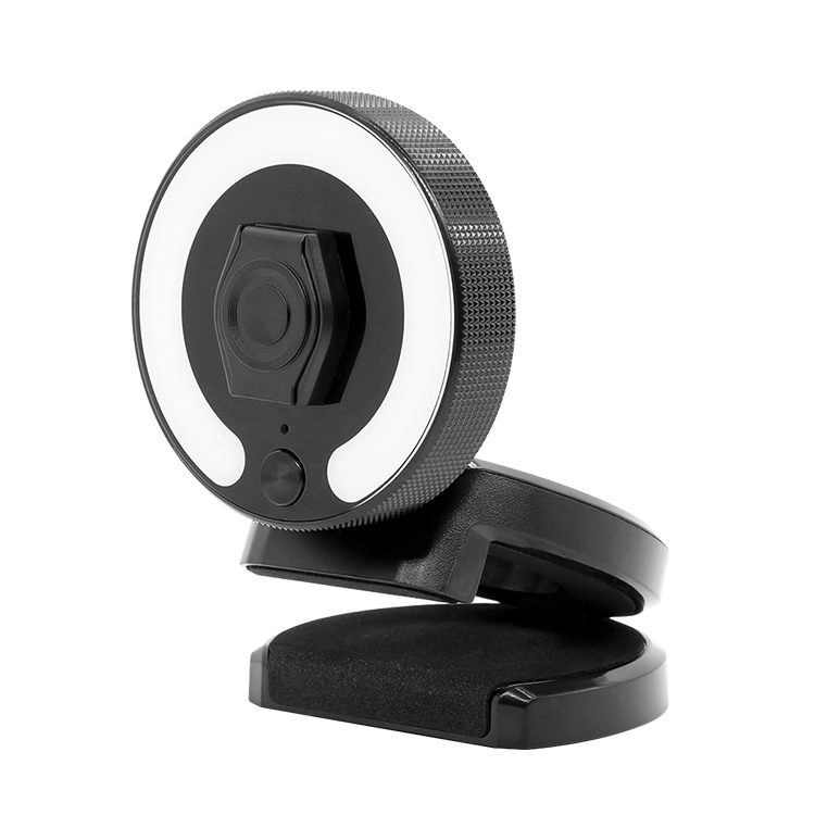 Веб-камера с автофокусировкой 1080P, кольцевой подсветкой и микрофоном