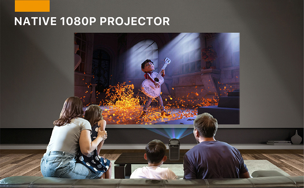 1080P LCD მინი პორტატული პროექტორი