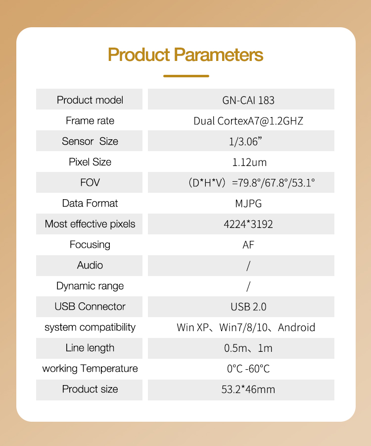 Modul kamery 4K Imx258 Development Board