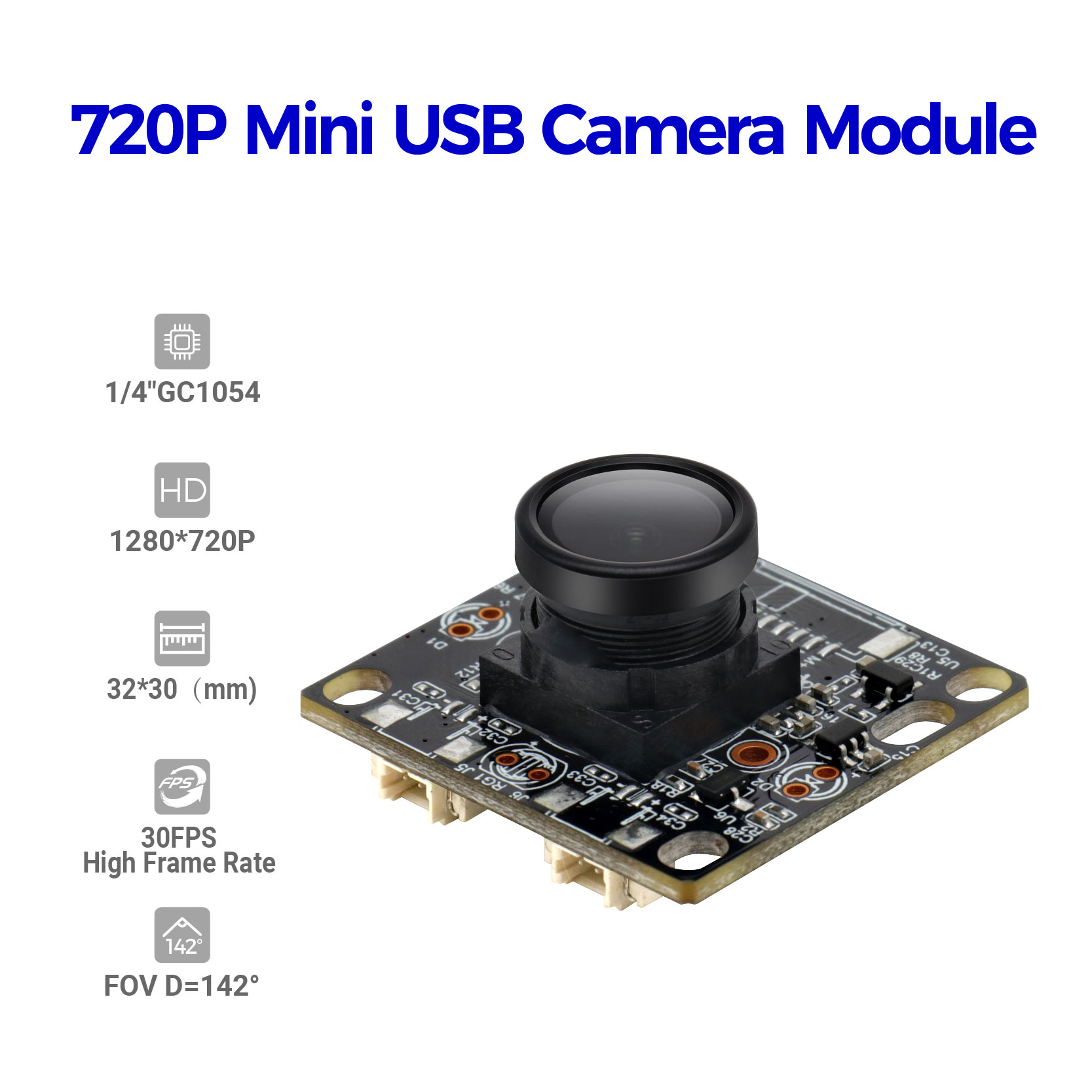 Modul Kamera Sudut Lebar 720P GC11054