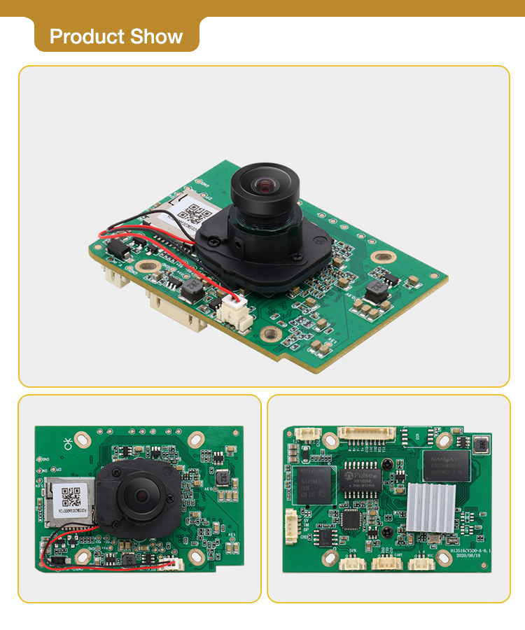 Module de caméra H.264 Imx307 à double système d'exploitation