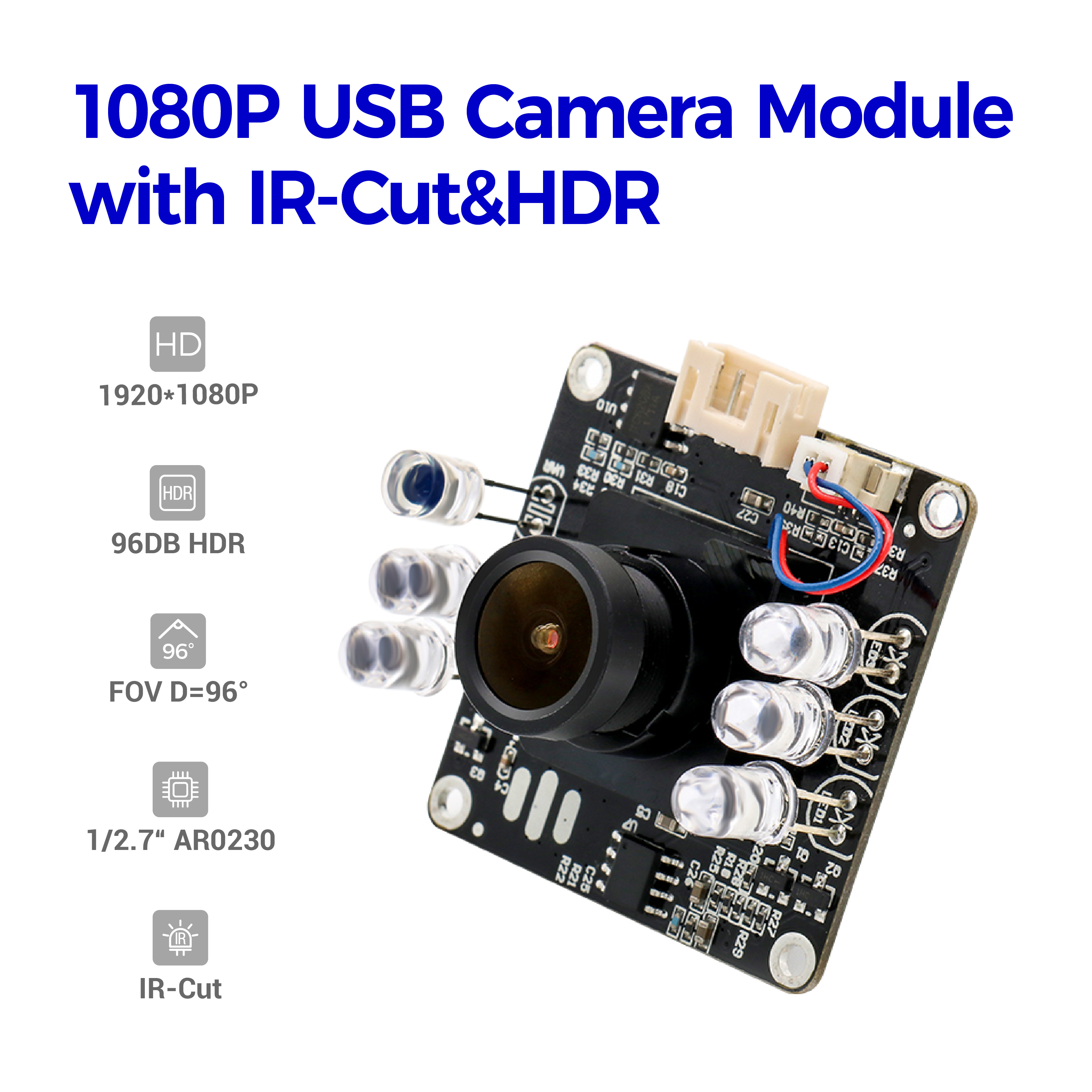 通販 送料無料 USBカメラモジュール2MP 1080Pワイドダイナミックバックライト ウェブカメラ・VoIP機器