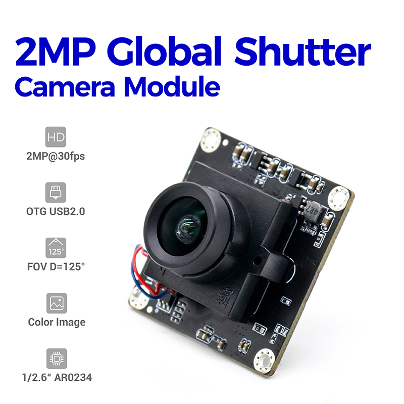 Μονάδα έγχρωμης κάμερας 2MP AR0234 Global Shutter