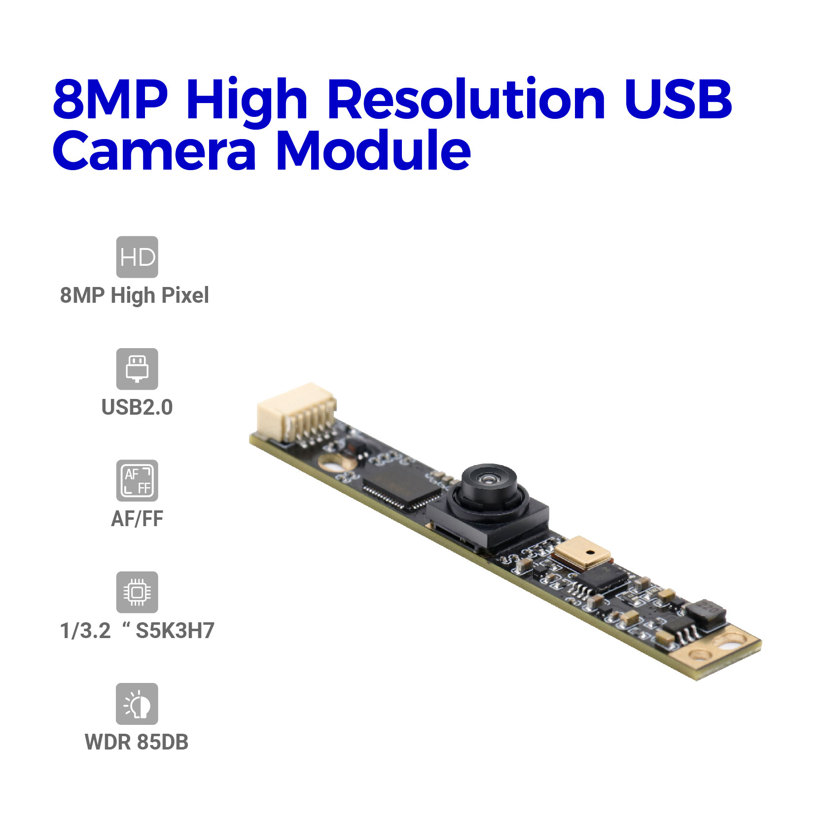 Module de caméra à mise au point automatique S5K3H7 8MP