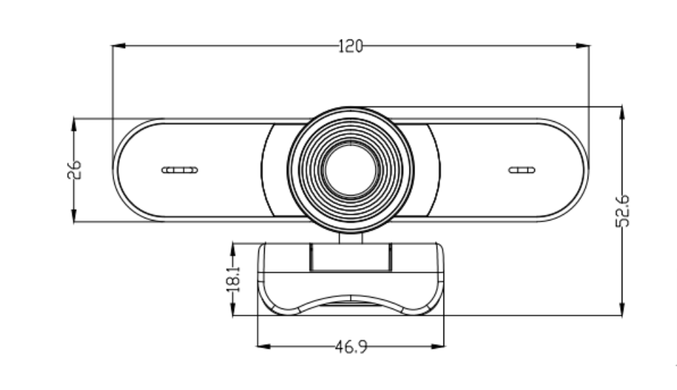 Caméra PC USB Webcam 4K avec trépied